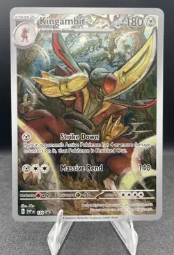 Kingambit Pokemon TCG Sv: Scarlet & Violet Promo Card Full Art Holo 130 NM - Image 1