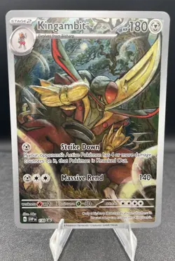 Kingambit Pokemon TCG Sv: Scarlet & Violet Promo Card Full Art Holo 130 NM - Image 2
