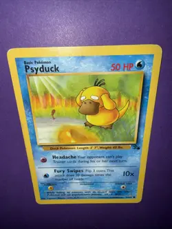 VINTAGE Pokemon TCG Fossil Unlimited - Golduck Fossil 35/62 And Psyduck 53/62 - Image 3