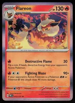 Flareon 013/131 Holo Rare Prismatic Evolutions Pokemon Holo Near Mint - Image 1