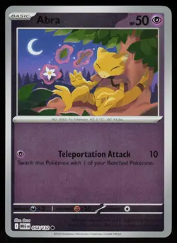Abra 054/132 Common Mega Evolution Pokemon Reverse Holo Near Mint - Image 1