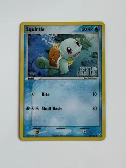 Pokemon TCG Squirtle #63/100 Crystal Guardians Reverse Holo Stamp - Image 1