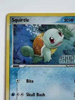Pokemon TCG Squirtle #63/100 Crystal Guardians Reverse Holo Stamp - Image 2