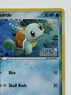 Pokemon TCG Squirtle #63/100 Crystal Guardians Reverse Holo Stamp - Image 3