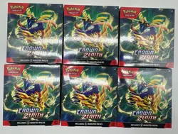Lot of (6) Pokemon TCG Crown Zenith Booster Bundles SEALED NEW - Image 1