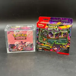 Pokemon TCG Fusion Strike Booster Box + Mega Gengar ex Mega Battle Deck - Image 1