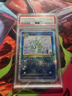 2002 Pokemon Legendary Collection Seadra Reverse Holo #63 PSA 6 Graded - Image 1