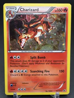 Pokemon TCG Charizard 19/113 Legendary Treasures Holo Rare English - Image 1