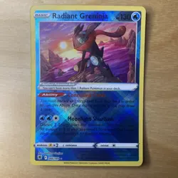 Radiant Greninja 046/189 Swsh10: Astral Radiance Holo Pokemon - Image 1