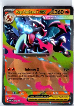 Mega Charizard X ex 029 Holo Promo ME: Mega Evolution Promo Pokemon Near Mint - Image 1