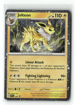 Jolteon (Cosmos Holo) 169 Holo Rare Scarlet & Violet Promo Pokemon Holo NM - Image 1