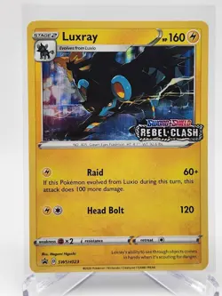 Luxray SWSH023 Rebel Clash Stamped Prerelease Promo NM/M : Pokemon TCG - Image 2