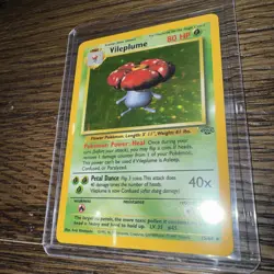 Pokemon TCG Vileplume, Jungle Set Holo Rare, 15/64, NM or Better, Never Played - Image 3