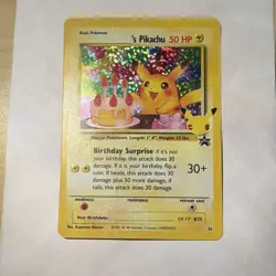 The Pokemon Company Pokemon TCG _____'s Pikachu #25 Wotc Promo Holo Eng 50HP - Image 1