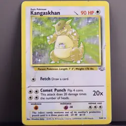 Pokemon Kangaskhan 5/64 Jungle Holo Rare HP Vintage WOTC - Image 1