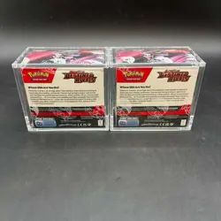 Lot (2) Pokemon SV10 Destined Rivals English Booster Boxes Sealed w/Acrylic Case - Image 2