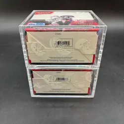 Lot (2) Pokemon SV10 Destined Rivals English Booster Boxes Sealed w/Acrylic Case - Image 4