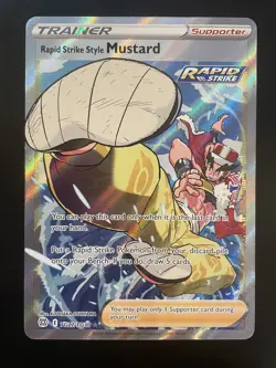 Rapid Strike Style Mustard TG27/TG30 Pokemon TCG Brilliant Stars Full Art NM - Image 1