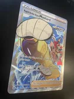 Rapid Strike Style Mustard TG27/TG30 Pokemon TCG Brilliant Stars Full Art NM - Image 2