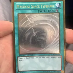 YuGiOh! Mystical Space Typhoon GLD5-EN038 Ghost Rare LP-mp - Image 1