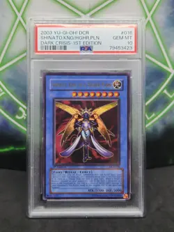 Yugioh Shinato, King Of The Higher Plane DCR-016 1st Edition Ultra Rare PSA 10 - Image 1