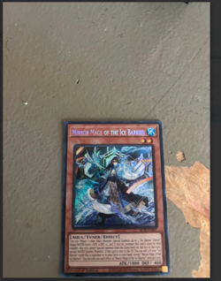 Yugioh Mirror Mage of the Ice Barrier Secret Rare Battles of Legend - Image 1