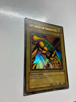 USA Seller Yugioh Left Arm of the Forbidden One LOB-123 Wavy Ultra Rare MP - Image 3
