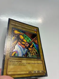 USA Seller Yugioh Left Arm of the Forbidden One LOB-123 Wavy Ultra Rare MP - Image 5