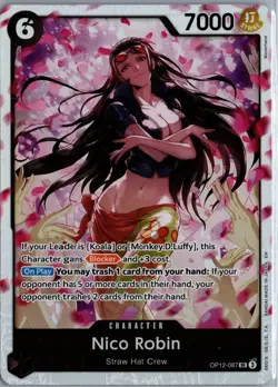 NICO ROBIN LEGACY OF THE MASTER OP12-087 SR NM/M - Image 1