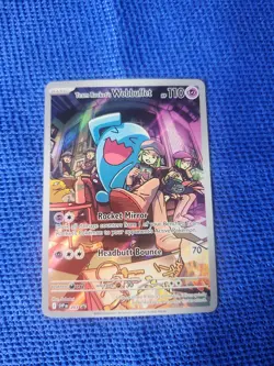 Team Rocket's Wobbuffet 203 Sv: Scarlet & Violet Promo Cards Holo - SUPER CLEAN - Image 1