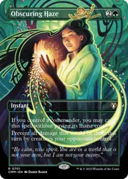Obscuring Haze (Borderless) -Foil Near Mint MTG Commander Masters - Image 1