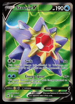 Starmie V 166/189 Ultra Rare Astral Radiance Pokemon Card - Image 1
