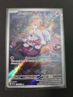 Pokemon TCG Greavard Scarlet & Violet Base Set Holo Card 214/198 Illustration - Image 1
