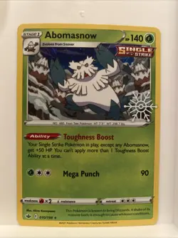 Abomasnow - (Holiday Calendar) 010/198 Miscellaneous Cards & Products Holo - Image 1