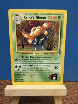 Pokemon TCG Erika’s Gloom 46/132 Gym Heroes Uncommon WOTC Vintage Card - Image 1