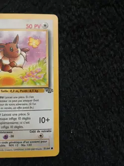 Pokemon TCG Evoli 51/64 Base Set Regular Basic Card German 1999 Vintage - Image 2