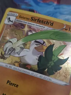 Galarian Sirfetch'd 095/192 Rebel Clash Promo Cosmos Holo Rare Pokemon Card - Image 2