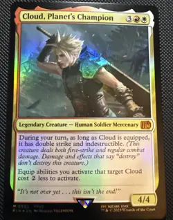 Cloud, Planet's Champion Holo Foil FINAL FANTASY MTG Magic - Image 1