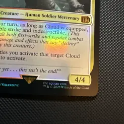 Cloud, Planet's Champion Holo Foil FINAL FANTASY MTG Magic - Image 3