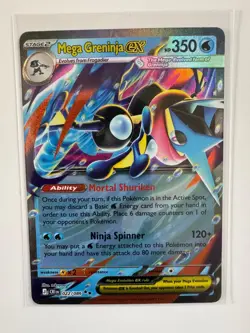 MEGA GRENINJA EX 022/086 ME04: CHAOS RISING POKEMON HOLO NM/M TAKUYOA - Image 1