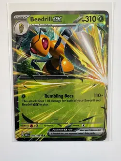 BEEDRILL EX 003/086 ME04: CHAOS RISING DOUBLE RARE POKEMON NM/M TORIYUFU - Image 1