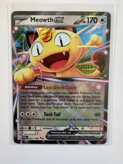 MEOWTH EX 062/088 PERFECT ORDER DOUBLE RARE POKEMON NM/M 5BAN GRAPHICS - Image 1