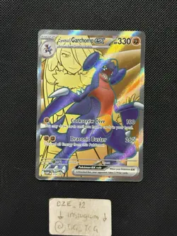 Pokemon Destined Rivals - Cynthia’s Garchomp Ex - SVP 204 - Full Art PROMO -MINT - Image 1