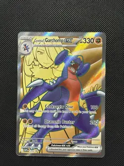 Pokemon Destined Rivals - Cynthia’s Garchomp Ex - SVP 204 - Full Art PROMO -MINT - Image 2