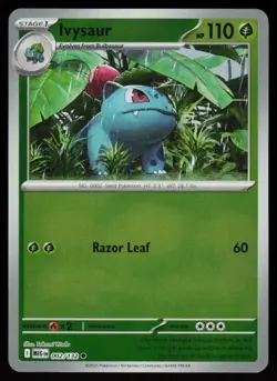 Ivysaur 002/132 Common Mega Evolution Pokemon Reverse Holo Near Mint - Image 1