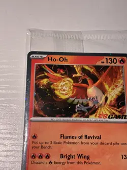 Pokemon TCG Ho-oh Eb Games Stamped Promo Card 010/086 Chaos Rising Sealed Swirl - Image 2