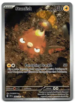 Stunfisk 202/191 - 🌊 Surging Sparks Illustration Rare Pokemon TCG 🖤 - LP - Image 1