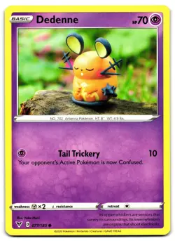 Dedenne 077/185 - 🌊 Vivid Voltage Common Pokemon TCG 🖤 - LP - Image 1