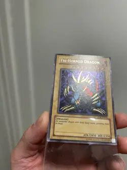 Yu-Gi-Oh! TCG Tri-Horned Dragon Legend of Blue Eyes White Dragon LOB-EN000 - Image 3