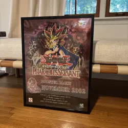 Original 2002 Rare Yu-Gi-Oh! (Yugioh) FRAMED Pharaoh's Servant Poster 18 x 24 - Image 1